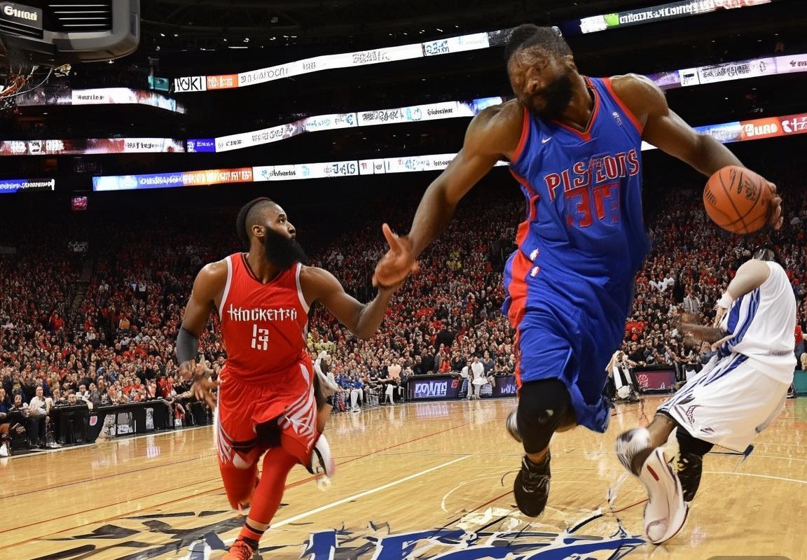2019NBA活塞VS火箭对决：球星数据对决与战术智慧解析(图2)
